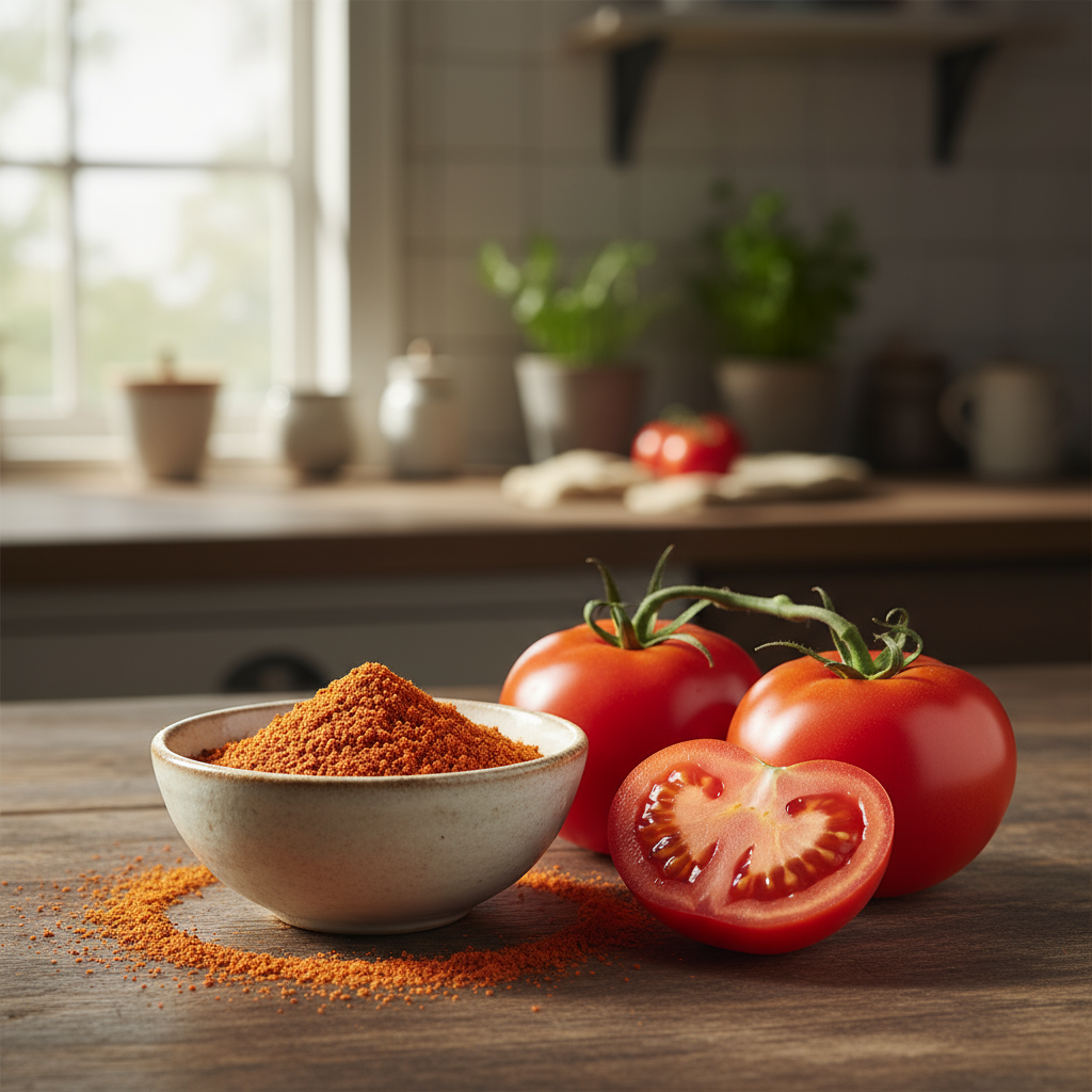 Frugoo Tomato Powder – 100% Natural & Sun-Dried | Rich in Lycopene, Vitamins & Antioxidants